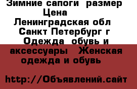 Зимние сапоги, размер 39 › Цена ­ 1 400 - Ленинградская обл., Санкт-Петербург г. Одежда, обувь и аксессуары » Женская одежда и обувь   